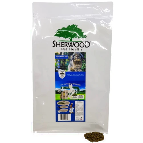 Sherwood Pet Health Adult Rabbit Food Alfalfa Timothy Hay-Based Blend 20 lbs, Grain and Soy-Free for Better Digestion