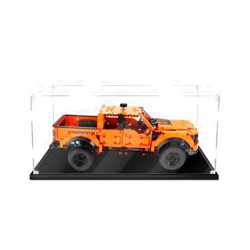 PARFCO Acrylic Display Case Box for Lego Technic The Ford Raptor 42126 Building Blocks Model Set,Dust-Proof Transparent Clear Display Box Showcase (The Model NOT Included)(2mm)