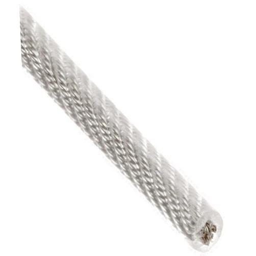 Campbell Galvanized Steel Wire Rope, Vinyl Coated, 7x7 Strand Core, 3/32