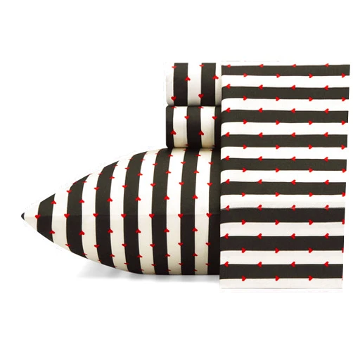 Betsey Johnson - Twin XL Bed Sheets, Soft & Lightweight Bedding, Fade & Wrinkle Resistant (Wonderland Stripe, Twin XL)