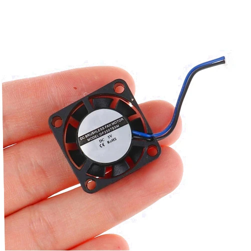 Pangyoo PYouo-DC Motor 2507 Mini Micro Tiny Quiet Fan, 25 * 25MM Electric DC 5V 6V, Ultra-Miniature Brushless Fan, Large Air Volume Cooling Fan