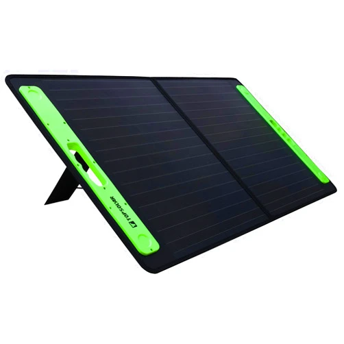 Topsolar 100W Foldable Portable Solar Panel Charger Kits for Portable Power Station Generator Cell Phones Camera Lamp 19V DC Output