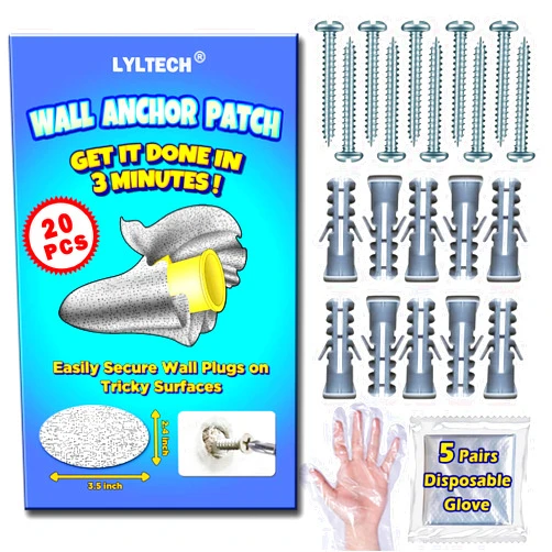 LYLTECH Fixing Wall Anchors Patch- (20 PCS) #8 Screws -1.3