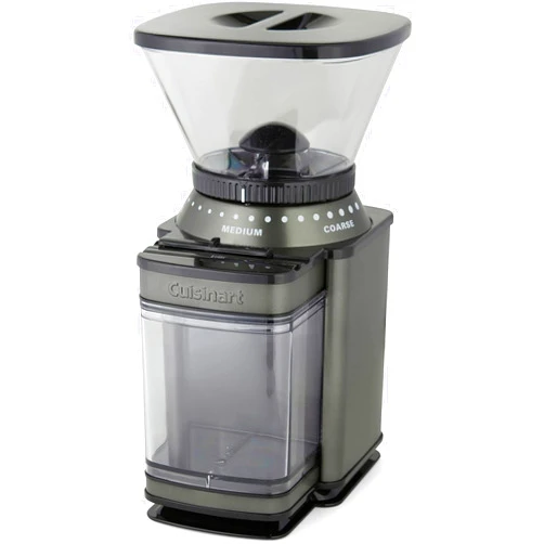 Cuisinart Coffee Grinder, Electric One-Touch Automatic Burr Coffee Grinder with 18-Position Grind Selector, Cup Size Selector for 4 – 18 Cups, Black Stainless Steel