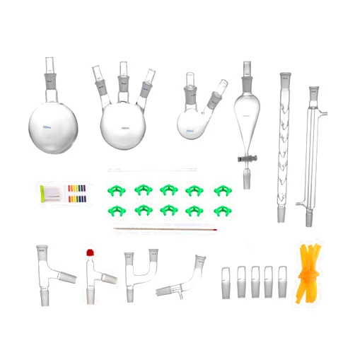 DYRABREST 250 and 1000ml Laboratory Glassware, 24/40 Chemistry Glassware Set, 29pcs Chemistry Lab Glassware Kit for Distillations Separation Purification Synthe