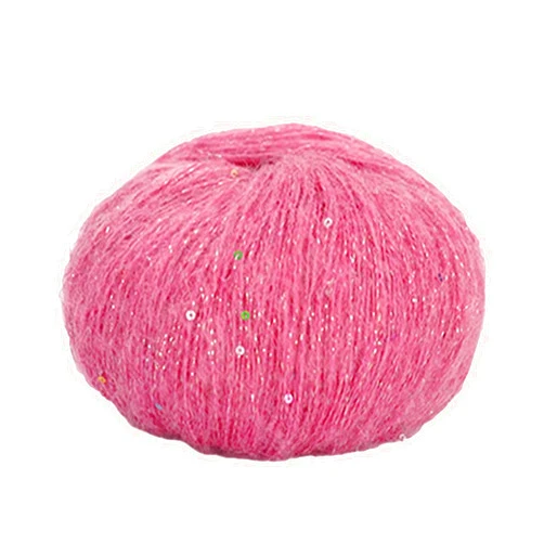 BEIDUOYANG Glittering Sequins Mohair Yarn for Crocheting, Knitting, DIY Crafts, Soft Yarn for Handmade Toys, Crochet Supplies, Garments, Socks, Gloves, Headdress