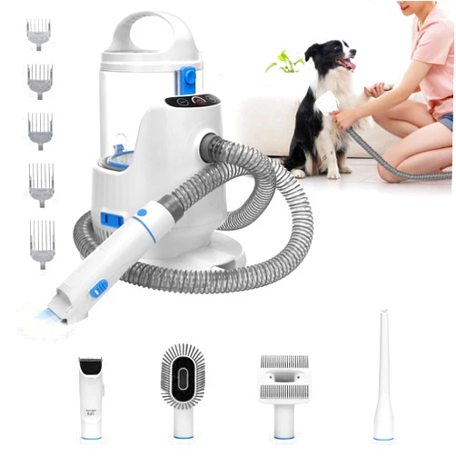 Petmolico Dog Grooming Kit 13000PA Suction Pet Grooming Vacuum 2.8L Large Cup Vacuum Dog Grooming Kit Include 4 Hair Clipper Combs