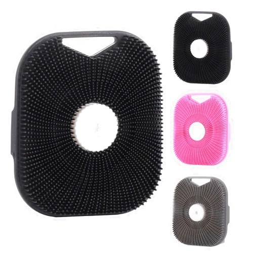 macita Silicone Body Scrubber Foam is 200% More Than Other Products 3 Pcs Black/Grey/Pink exfoliating Body Scrubber Natural Silicone Material for All Skin Types and Everyone Shower Scrubber for Body