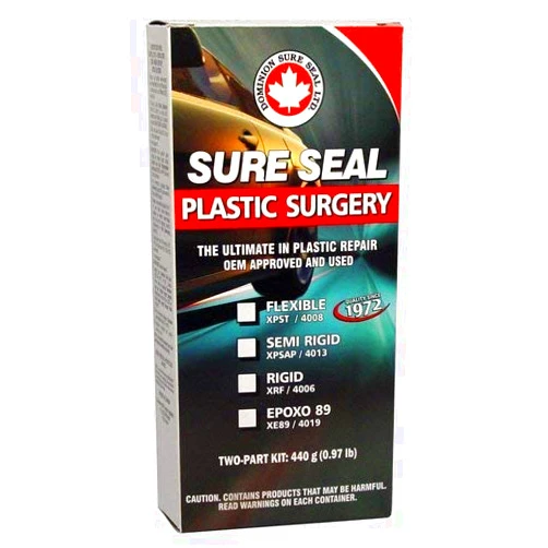 DOMINION SURE SEAL LTD. Dominion Sure Seal Plastic Surgery All-Purpose Sealant - Ideal for Dewalt Tools, JB Weld Epoxy, Bondo Kits, 2K Clear Coat, Leather Repair, and Plastic Welding Applications - 440 g