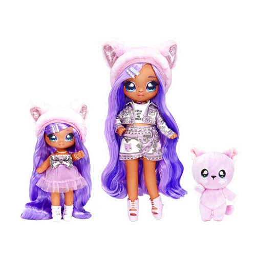 Na! Na! Na! Surprise Na Na Na Surprise Family Fashion Dolls Multipack - 2 Dolls, Pet Kitty, Accessories