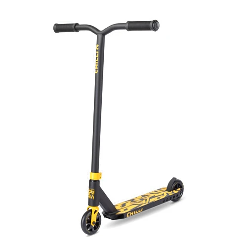 Chilli Pro Scooter Chilli Corey Funk Signature Scooter- Quality Freestyle Extreme Beginner Stunt Scooter for Ages 6 and up , 110mm Wheels, Chromoly T-bar, Chilli Spider IHC Compression, Pre-Assembled
