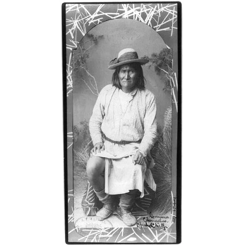 HistoricalFindings Photo: Geronimo,Chiricahua Apache Chief,1829-1909,Indian