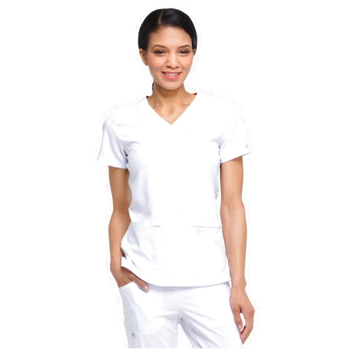 Dickies EDS Essentials, Mock Wrap Top Scrubs for Women with Four-Way Stretch and Moisture Wicking DK625