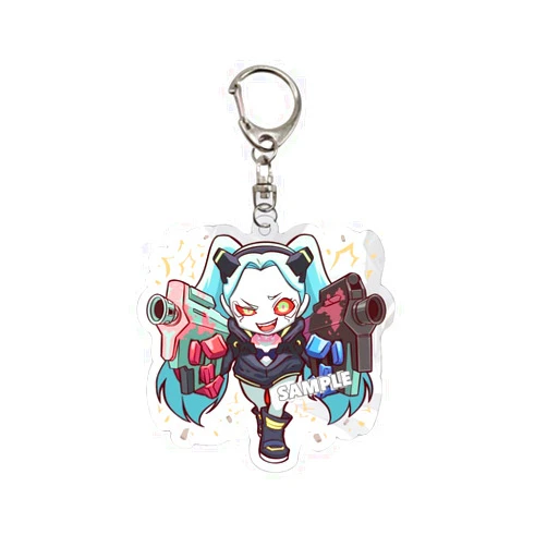 LAVVICHA Anime Game Character Figure Acrylic Keychain Lucy Rebecca Bag Pendant Keychain