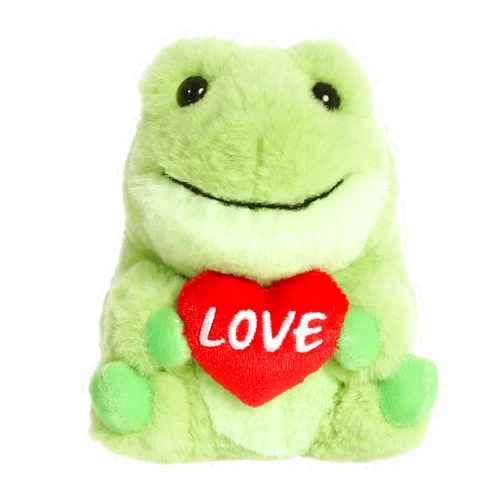 Aurora® Lovely Rolly Pet™ Love Frog™ Stuffed Animal - Adorable Companions - On-The-Go Fun - Green 5 Inches
