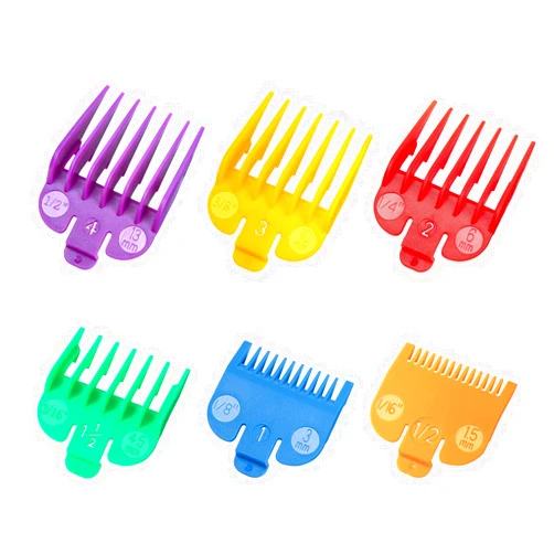 LAVEST Clipper Guards Set Fits for Most Wahl Clippers and Babyliss FX870, Color Coded Clipper Guides Replacement - 1/16