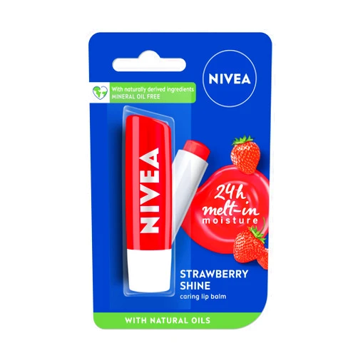Nivea Lip Care Fruity Shine Strawberry, 4.8g