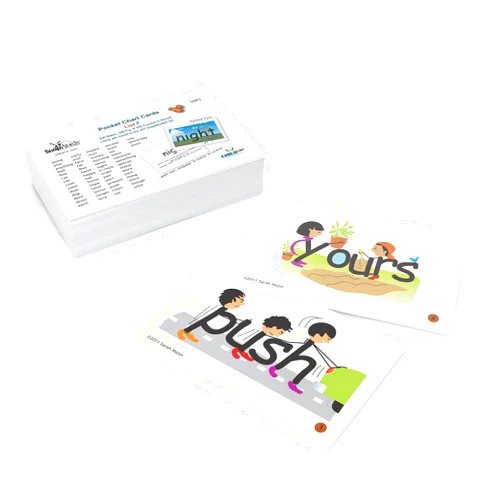 Child1st Publications SnapWords List F Pocket Chart Cards | Multisensory | Kinesthetic | ESL | ELL Sight Word Flash Cards