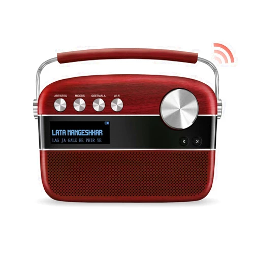 Carvaan SAREGAMA Carvaan SC01 Portable Digital Music Player - Hindi (with App WiFi, Cherrywood)