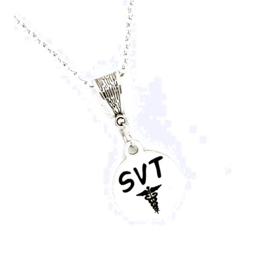 JKCE Designs Medical Awareness Gift, SVT Necklace, Supraventricular Tachycardia, Medical Condition Jewelry, Medical Awareness Jewelry Gift For Her