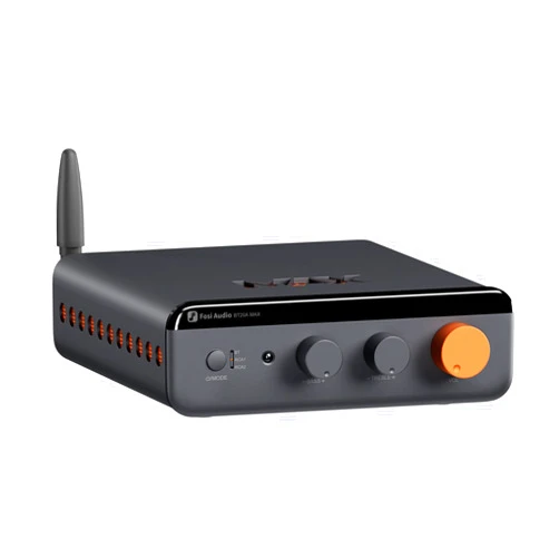 Fosi Audio BT20A MAX Stereo Power Amplifier, 300W x 2 Hi-Fi Audio Amp with PFFB Technology, LDAC Bluetooth 6.0, Dual Independent Power Supply, Remote Control, Perfect for 2.1 Systems & Home Audio