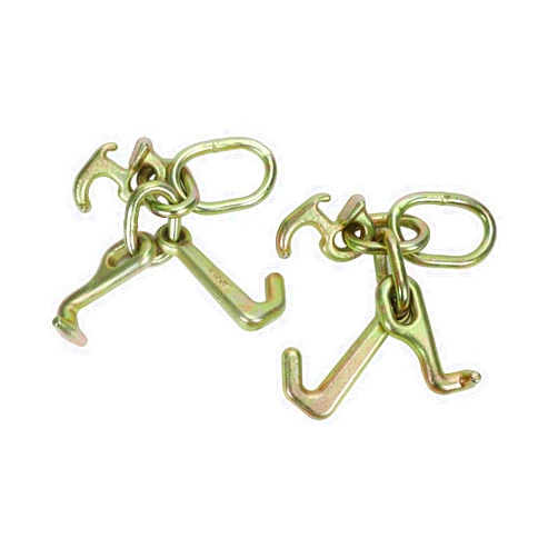 Aikosin RTJ Cluster Hook Tow Truck Car Hauler Trailer Auto Body Frame Hook WLL 4,800lb,for Car Hauler, Wrecker, and Towing Trucks(2 Pack)
