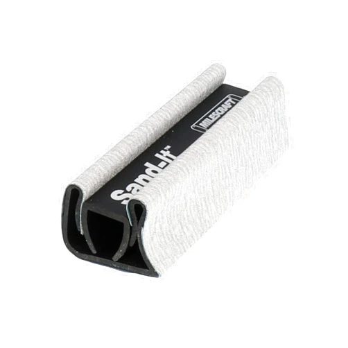 Milescraft 1622 – Sand-It Multi-Surface Sanding Block. Sand Flat, Concave, Convex & Round Surfaces or Fit into Tight Spaces. Accepts any ¼ Sheet of Sand Paper. 150 Grit Sand Paper Included