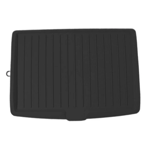 Yahunosu Dish Drain Board Plastic Drain Boards 17.6x12.2'' Dish Drainer Tray Large Dish Drainer Mat with Side Drop Slope Diversion Drainboard for Dish Rack Kitchen Counter, Black