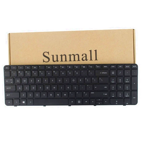 SUNMALL Replacement Keyboard with Frame Compatible with HP Pavilion G7-2000 G7-2100 G7-2200 G7-2300 G7Z-2000 G7Z-2100 G7Z-2200 G7Z-2300 G7Z-2400 (CTO) R39 Serise Black US Layout