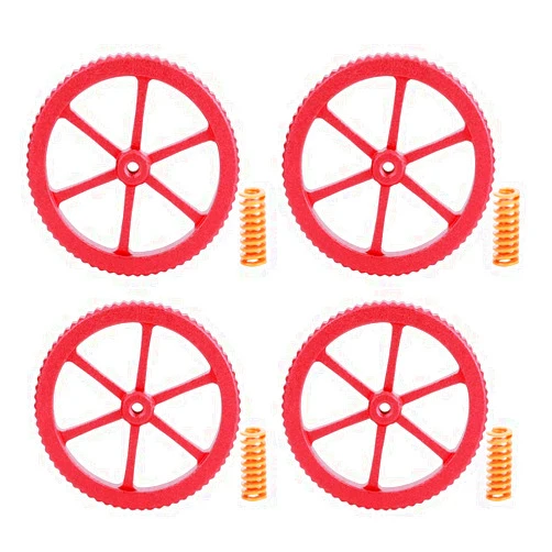 Puepoul 4PCS 3D Printer Aluminum Hand Twist Leveling Nut Hot Bed Die Springs Replacement Accessories Fit for Ender 3/3 Pro/3v2 3D Printer