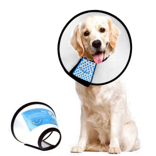 Supet Dog Cone Collar Adjustable After Surgery, Comfortable Pet Recovery Collar & Cone for Large Medium Small Dogs, Elizabethan Dog Neck Collar Plastic Practical