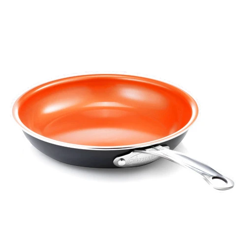 Gotham Steel 9.5 Inch Non Stick Frying Pans, Frying Pans Nonstick Skillet, Healthy and Non Toxic Ceramic Pan for Cooking, Nonstick Frying Pan, Oven Safe Skillet, Dishwasher Safe - Copper