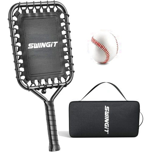 SwingIt Upgrade Baseball Fungo Bat, Lightweight Training Tool for Pop Fielding Practice, Ground Balls & Line Drives, Softball Trainer for Beginners with Coaches