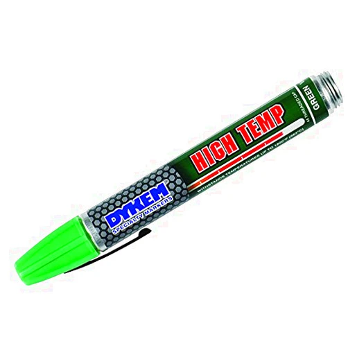 DYKEM Paint Marker,High Temp,Green,Medium Tip