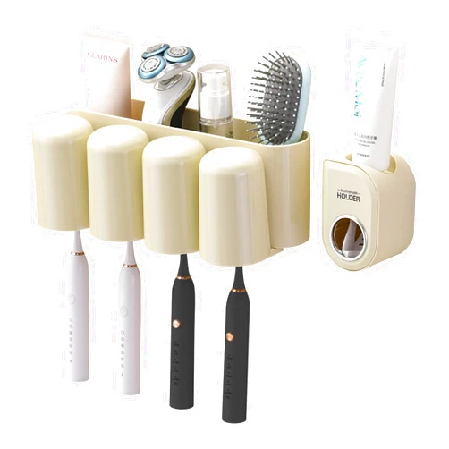 Ayfes Storage Racks, Non-Punching Toothbrush Holders, Toilets, Household Items, Wall-Mounted Thickened Separation, Drainage Shelves