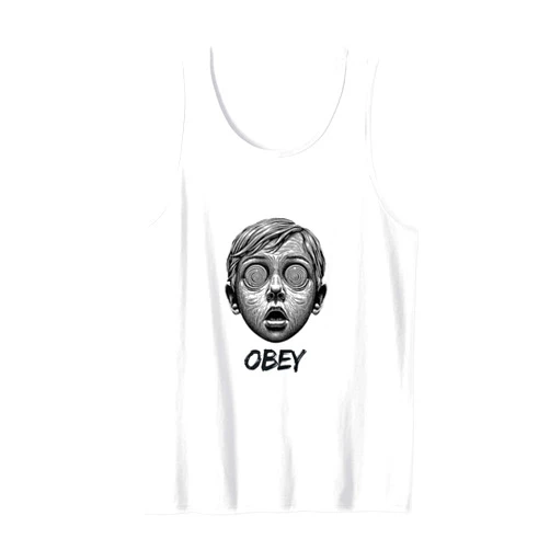 Visit The Funny AF Obey Novelty Humor Sarcastic Funny Tank Top