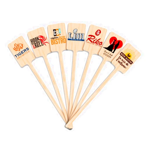 Custom Drink Stirrers - Swizzle Sticks - 6.25 Inch (50 Count) - Personalized Monogram Sticks