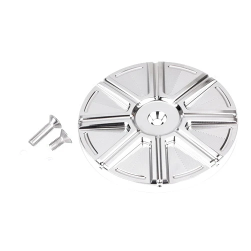 YDLMT Chrome CNC Cut Stage 1 Big Sucker Air Cleaner Cover for Harley Dyna Sportster Softail Touring Road King Electra Tour Glide