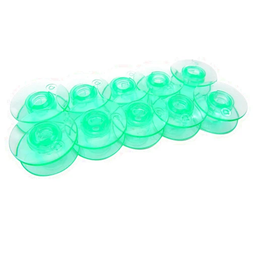 Ckpsms #4123078-45 Clear Green Bobbins （without thread hole) compatible with Viking Husqvarna Group 5 6 7 & White 5811, 5823, 5839, 7700, 9800 Home SEWING (10 PCS)