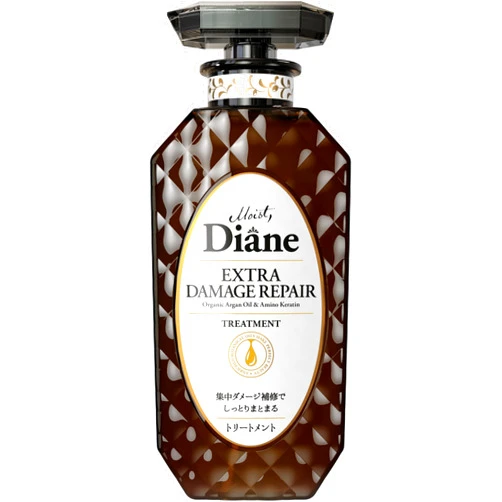Moist Diane Perfect Beauty Extra Damage Repair Hair Treatment for Men & Women, Organic Keratin Scalp Refreshening Hair Treatment for Haircare from Japan, 15.2 fl oz/450 ml