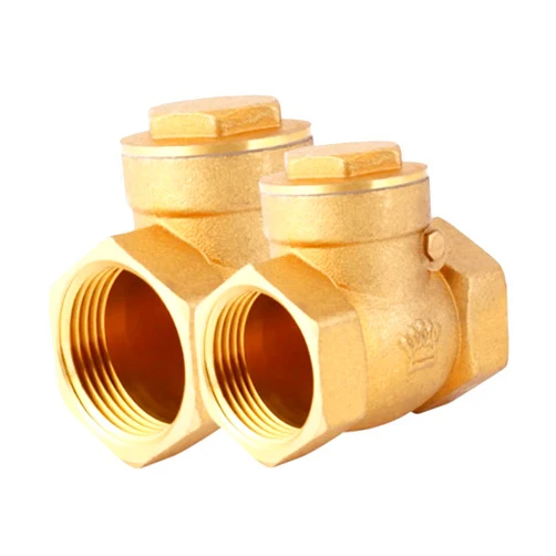 BCMCBV Brass Wire Mouth Horizontal Non-Return Valve Full Copper Female Thread Swing Check Valve 1/2