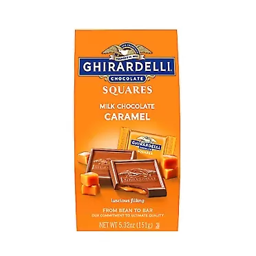 Ghirardelli Chocolate Company Ghirardelli Chocolate Squares, Milk Chocolate with Caramel Filling, 5.32 Ounce