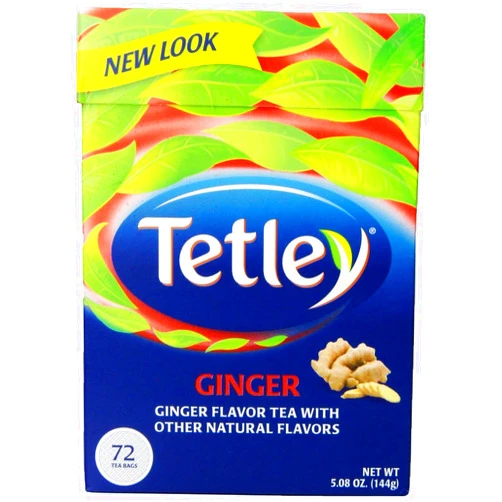 TETLEY TEA GINGER, 72 BG