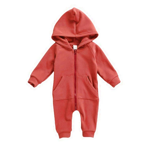 FYBITBO Infant Baby Boys Girls Clothing Zipper Hooded Jumpsuit Romper Long Sleeve Onesie Outfit Fall Winter Warm Clothes