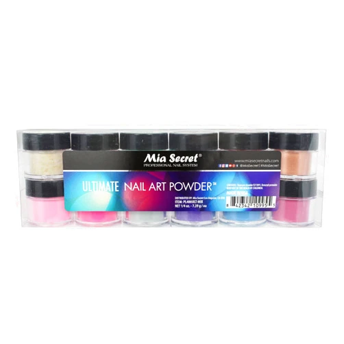 Mia Secret Ultimate Nail art Powder Collection, Set Of 12 Color,