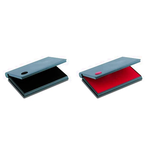 2000 PLUS Cosco Stamp Pads Bundle - 2000 Plus No.2 Black Ink Pad (090407) and 2000 Plus Red Ink Pad (090411)