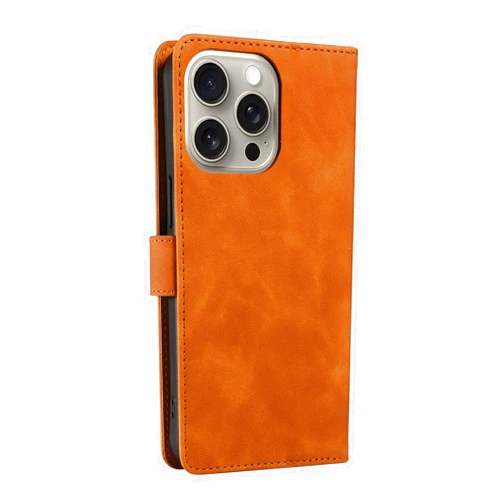 Yuxh Smartphone Case with Wallet and Card Holder Function, Compatible with iPhone 14 PRO Max, Brown