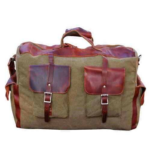 IBLUE Travel Duffel Bags For Men Women Waterproof Canvas Outdoor Sport Handbag With Wet Pocket Shoulder Strap, D1094 (A3, 21in)