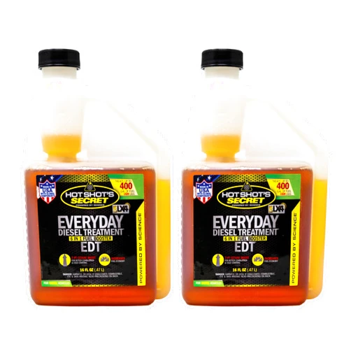 Hot Shot's Secret Everyday Diesel Treatment 16 Ounce 2 Pack (HSSEDT16ZSP2), Amber