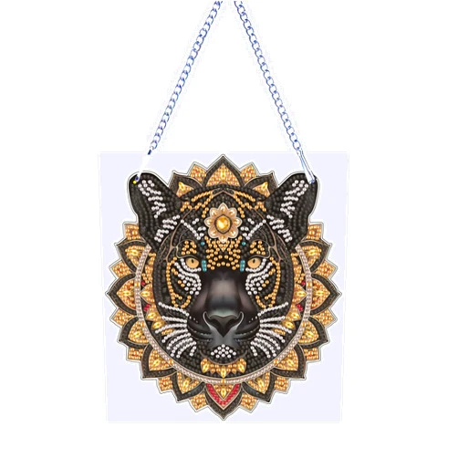 Zha Qiyong Diamond Painting Hanging Kit Special Shape Diamond Dot Art Acrylic Jewelry Diamond Painting Hanging Adults Children Home Wall Window Decoration Gifts